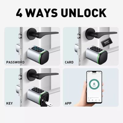 Carte mémoire Smart Digital Lock Tuya Wifi App Sécurité pour le bureau à domicile Petit cylindre ovale