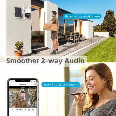 Capteur CMOS 2MP 1080p Panneau solaire alimenté par Wifi Caméra IP pour la vision nocturne extérieure