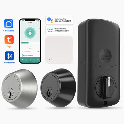 Fermeture à clef de porte en aluminium avec WiFi et contrôle du clavier d'entrée sans clé Tuya