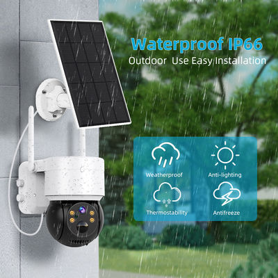 Capteur CMOS 2MP 1080p Panneau solaire alimenté par Wifi Caméra IP pour la vision nocturne extérieure
