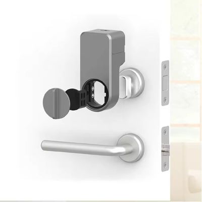 Fermeture de porte en bois d'aluminium mince Bluetooth Entrée Smart Cabinet pour la maison en couleur grise