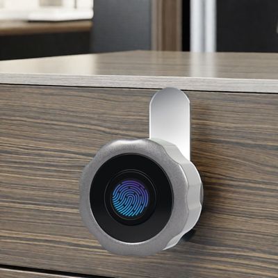 Smart WiFi Tuya Lock Lecteur d'empreintes digitales sans clé Cabinet en verre ensemble Option de stockage en nuage