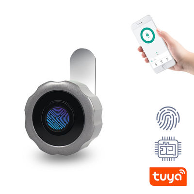 Smart WiFi Tuya Lock Lecteur d'empreintes digitales sans clé Cabinet en verre ensemble Option de stockage en nuage