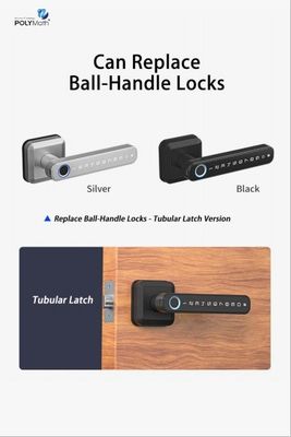 Manche de verrouillage d'entrée Bluetooth connecté WiFi pour verrouillage de porte de style moderne de simplicité