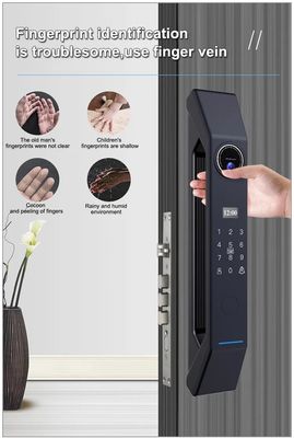 Fermeture de porte intelligente avec reconnaissance faciale et contrôle APP alimentée par une batterie de 4200mA