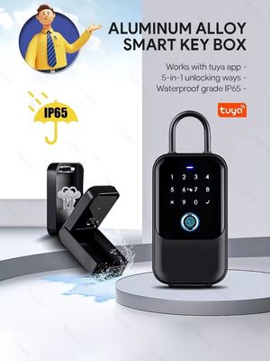 Accueil Hôtel Bureau Wifi connecté Smart Lock Tuya Réseau Mot de passe électronique Boîte à mot de passe Métal Porte en verre IP65 étanche