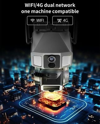 Système de caméra de réseau Wi-Fi IP sans fil extérieur 4MP avec vision nocturne et contrôle APP