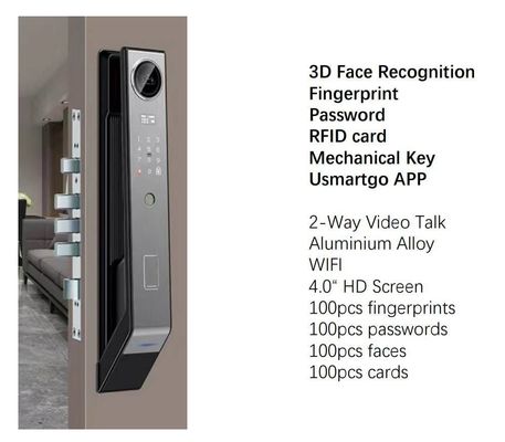Verrouillage intelligent avec reconnaissance faciale 3D et compatibilité U Smart go