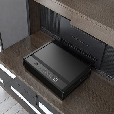 Mini-Safé numérique lourd code d'empreinte digitale clé déverrouillage de l'argent pistolet de sécurité pour le repose-tête de voiture