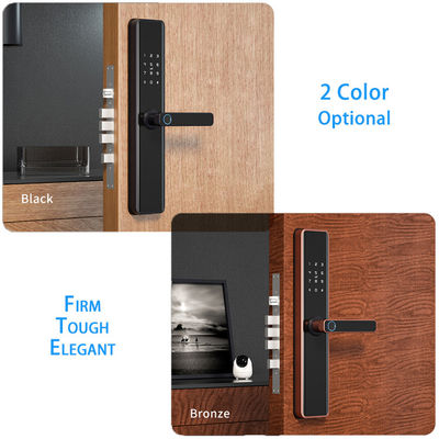 Fermeture de porte à empreinte digitale contrôlée par APP pour portes en aluminium bois acier Tuya Smart TT Lock