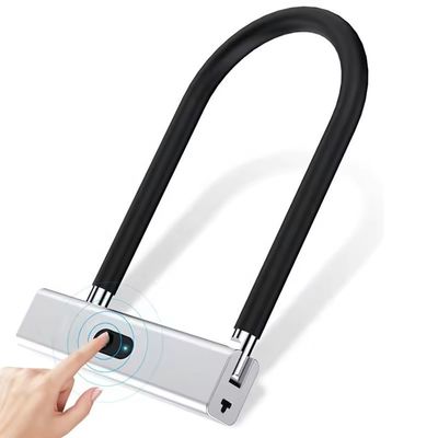 Empreinte digitale Smart U Lock pour vélo vélo moto porte vitre porte en zinc alliage lourd