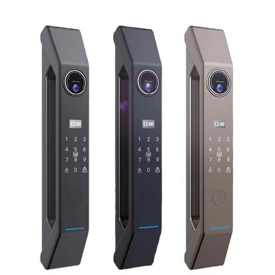 Déverrouillage de carte Smart Doorlock avec caméra Automatique œil de chat et de l'empreinte digitale APP intercom