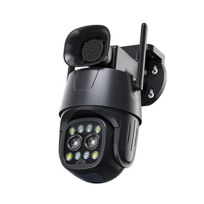 Caméra réseau à double objectif 1080P avec zoom optique 8X et protection tout-terrain à 360°