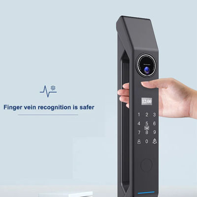 Fermeture intelligente de porte en acier inoxydable avec reconnaissance faciale et carte de code d'accès d'empreintes digitales
