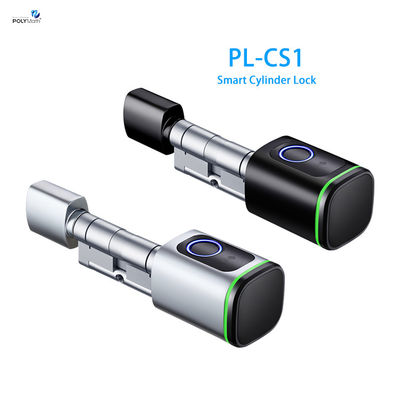 Polymath Silver Smart Door Lock sans clé d'empreinte digitale et dimension de commande de carte IC