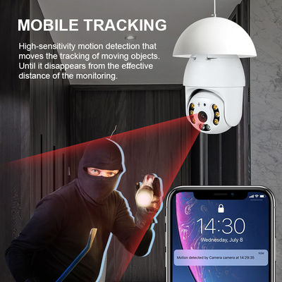 360 degrés HD Surveillance PTZ Sécurité Wifi Caméra réseau Cctv pour ampoule intelligente