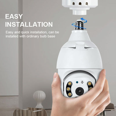 360 degrés HD Surveillance PTZ Sécurité Wifi Caméra réseau Cctv pour ampoule intelligente