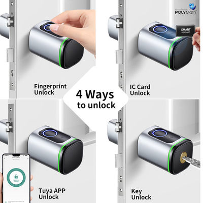 Porte en acier numérique Tuya App Cards Mot de passe Smart Cylinder Lock avec stockage de carte mémoire