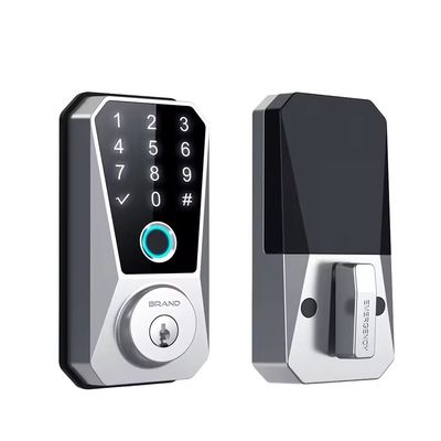 Fermetures intelligentes de porte en bois d'Amérique du Nord avec empreinte digitale automatique et connectivité WiFi