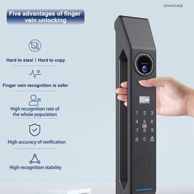 Fermeture de porte intelligente avec le lecteur de veine à doigts de précision avec cylindre de verrouillage de sécurité de classe C et APP