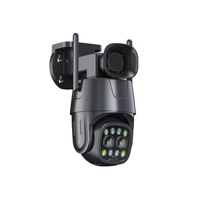 2.8 Caméra IP PTZ à double objectif de 8 mm avec détection humaine zoom hybride et capacité audio