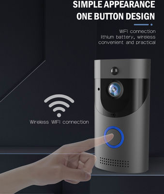 Résolution 1080P Réseau Wifi Interphone de caméra sans fil Smart Tuya sonnette pour verre en bois