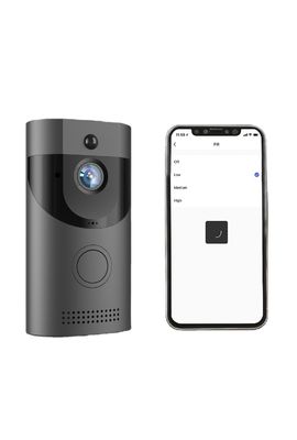 Vision nocturne infrarouge 1080p Sécurité imperméable vidéo Caméra de sonnette pour porte en verre de bois