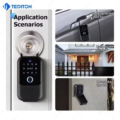 Liseur d'empreintes digitales Connectivité Wi-Fi Fermeture fermée pour la maison Hôtel Appartements Bureau Noir