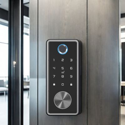 Porte en acier résistant à l' eau Wifi numérique avant sans clé Smart Deadbolt verrouillage avec Tuya App