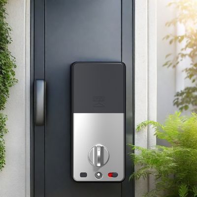 Porte en acier résistant à l' eau Wifi numérique avant sans clé Smart Deadbolt verrouillage avec Tuya App