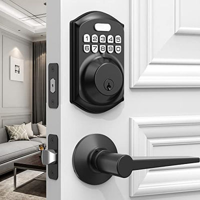 Concurrentiel maison Tuya électrique empreinte digitale porte sans clé poignée Smartlife ensemble de serrure de porte