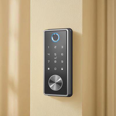 Fermeture de porte d'empreintes digitales Wi-Fi intelligente pour portes en bois en aluminium et en acier Option de carte mémoire