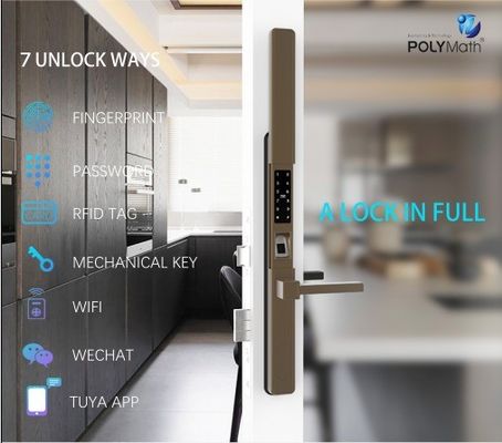 Fermeture de porte intelligente en aluminium avec télécommande et capteur programmable imperméable