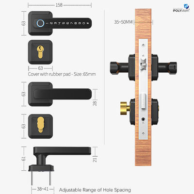 App Déverrouilleur de porte électronique de haute sécurité pour appartement hôtel maison 158mm*63mm*61mm