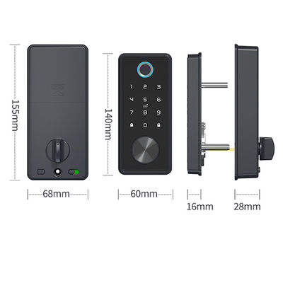 PolyMath TT App Cylinder Smart Lock de porte d'entrée pour code de porte en bois