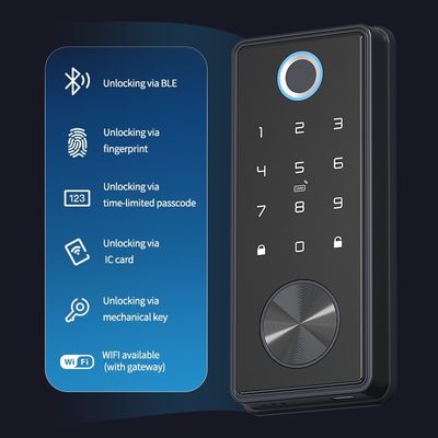 PolyMath TT App Cylinder Smart Lock de porte d'entrée pour code de porte en bois