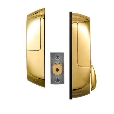 Porte en bois haute sécurité couleur or étanche coulissante Smart porte de verrouillage d'empreintes digitales 42,1 * 35,6 * 51,5 cm