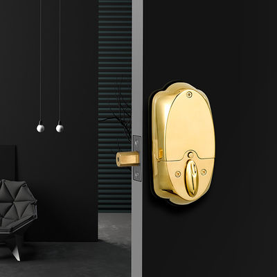 Porte en bois haute sécurité couleur or étanche coulissante Smart porte de verrouillage d'empreintes digitales 42,1 * 35,6 * 51,5 cm