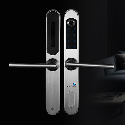 Réseau de dents bleues Porte en bois Smart Lock Impression digitale Cap mot de passe Déverrouillage numérique Smart Porte verrouillage Pour la porte