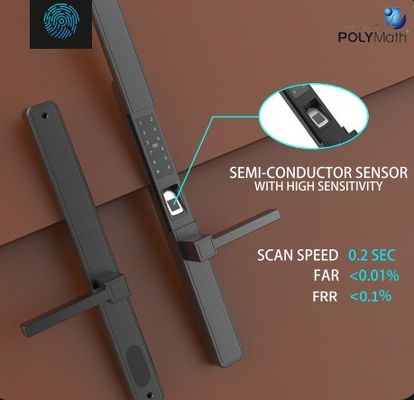Tuya Wi-Fi à clé numérique étanche à l'eau App Smart Door Lock Biométrique Manche d'empreinte digitale