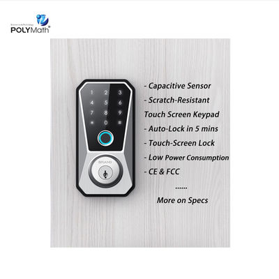 Porte en acier inoxydable Smart Deadbolt verrouillage Wifi numérique avant sans clé pour la maison App Tuya