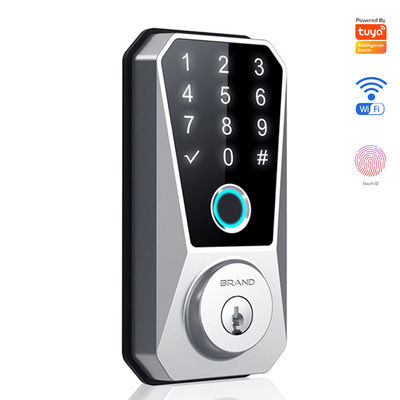 Fermeture intelligente en alliage de zinc personnalisable compétitive pour le verrouillage de porte à empreinte digitale Wifi