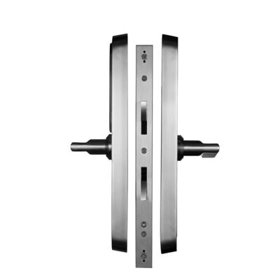 Fermeture de porte en verre à empreinte digitale biométrique en acier inoxydable étanche pour portes coulissantes