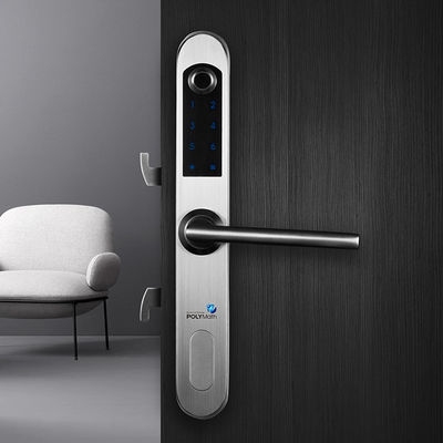Fermeture de porte en verre à empreinte digitale biométrique en acier inoxydable étanche pour portes coulissantes