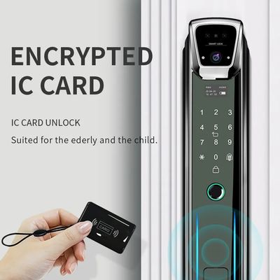 Smart Tuya Wifi reconnaissance faciale 3D empreinte digitale serrure de porte intelligente pour porte en acier