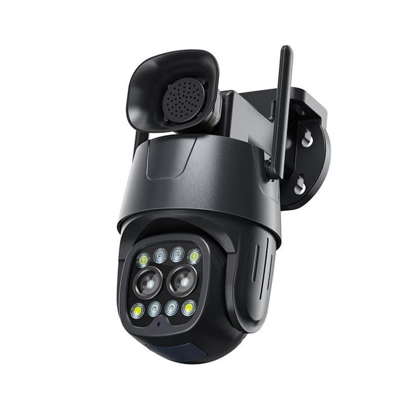 Caméra réseau à double objectif 1080P avec zoom optique 8X et protection tout-terrain à 360°
