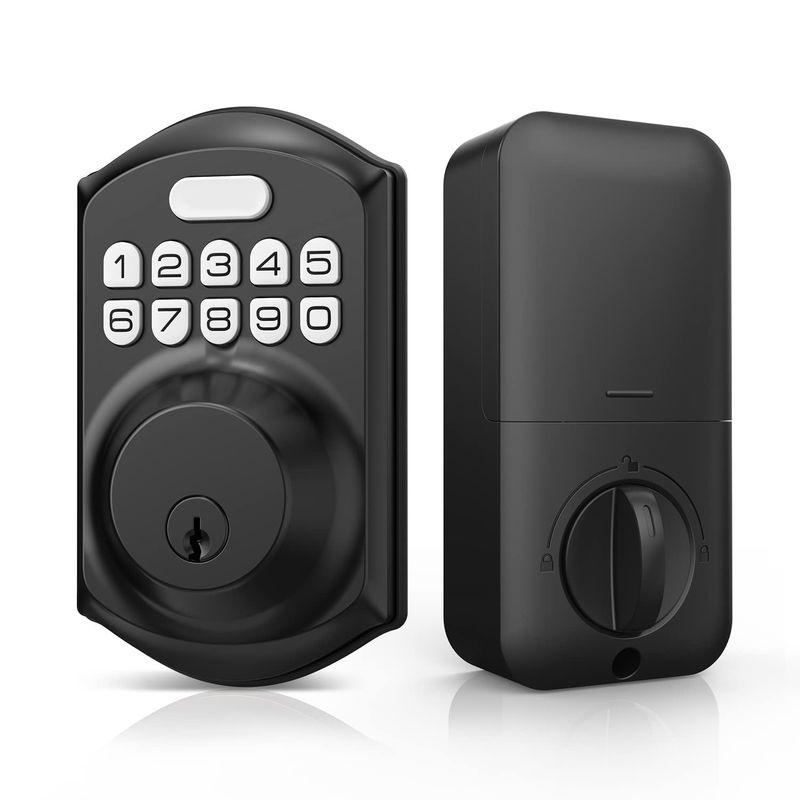 Entrée sans clé empreinte digitale Fermeture de porte Tuya Carte mémoire intelligente Option de stockage de données Gris