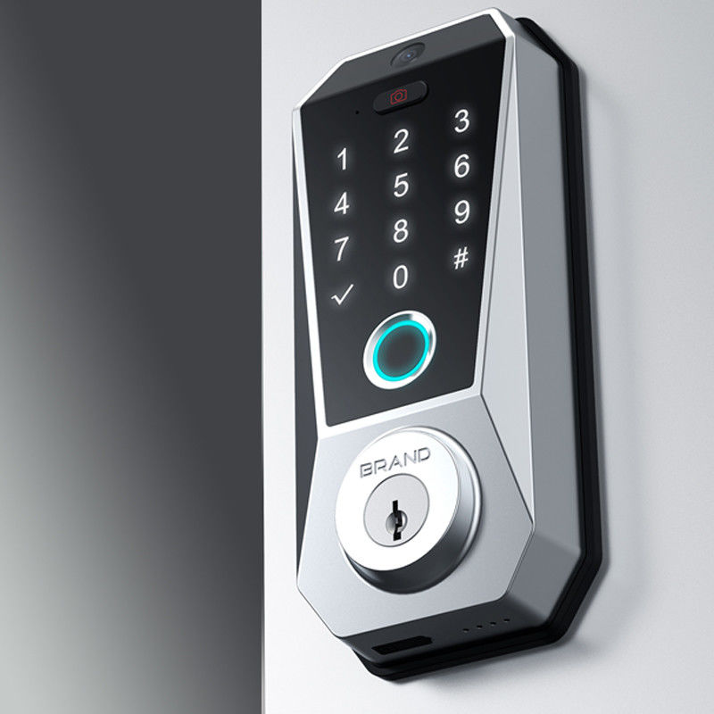 Tuya WIFI Digital Smart Door Lock avec stockage de données sur carte mémoire et accès aux empreintes digitales