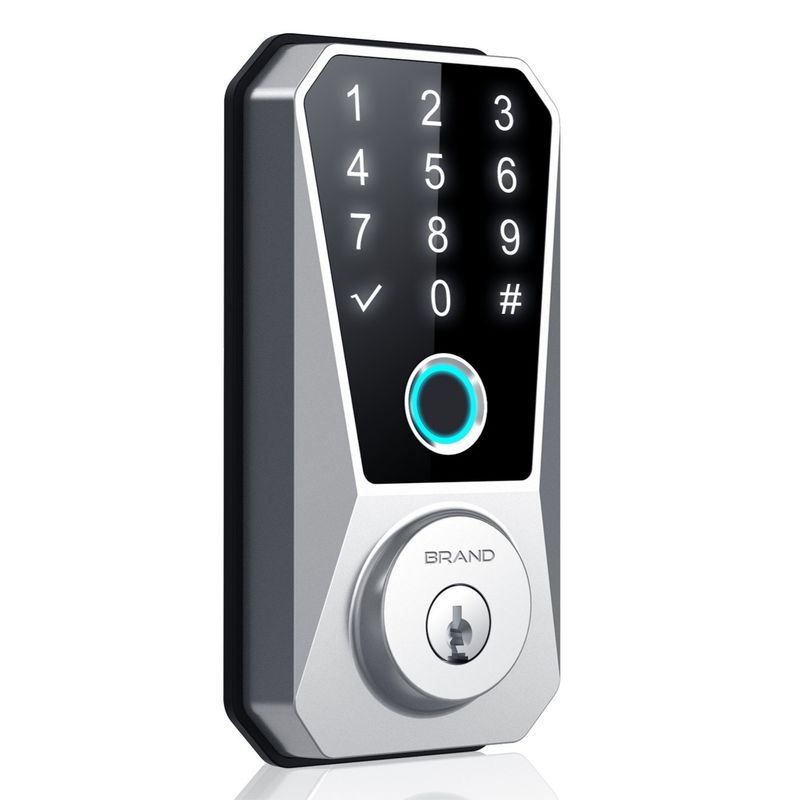 Zinc Alloy La dernière recharge USB Biochimique empreinte digitale Mot de passe Porte Smart Fermeture de porte