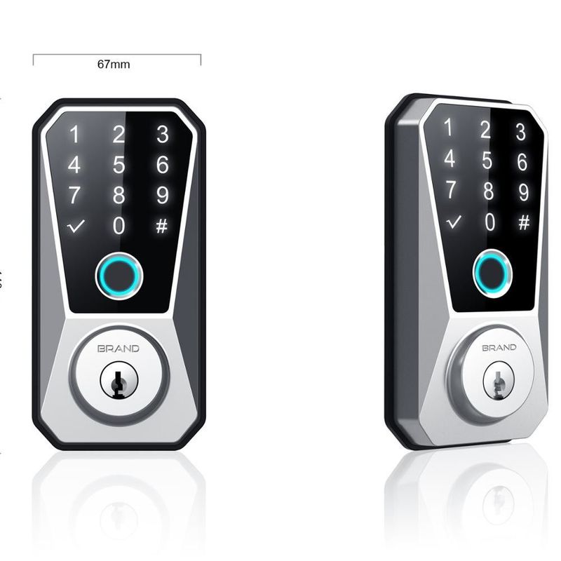 Méthode de déverrouillage Cadeau de code clé empreinte digitale Serrure de porte connectée WiFi la plus chaude pour appartements